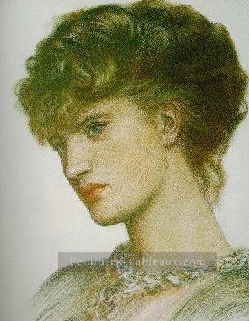 Portrait d’une dame préraphaélite Confrérie Dante Gabriel Rossetti Peintures à l'huile